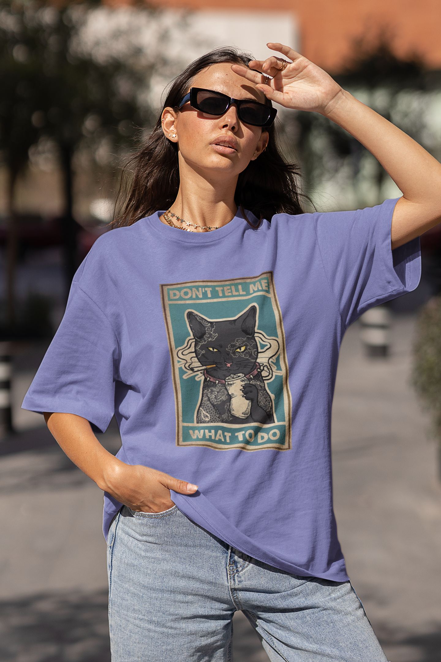 CAT OVERSIZED T-SHIRT (UNISEX FIT) (Copy)