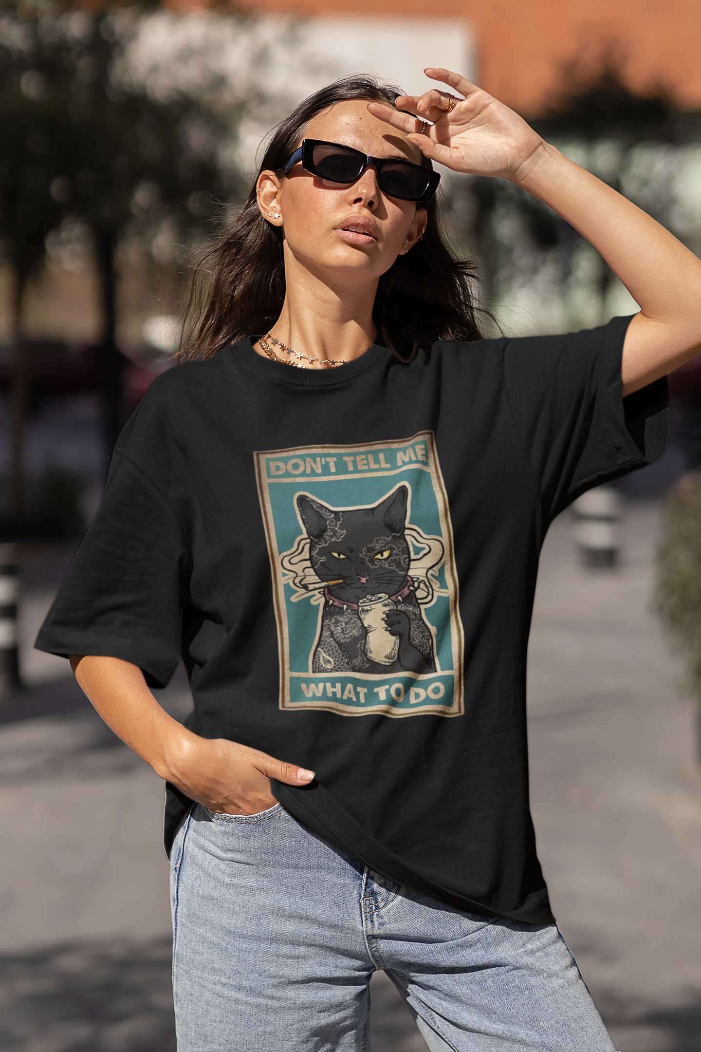 CAT OVERSIZED T-SHIRT (UNISEX FIT) (Copy)