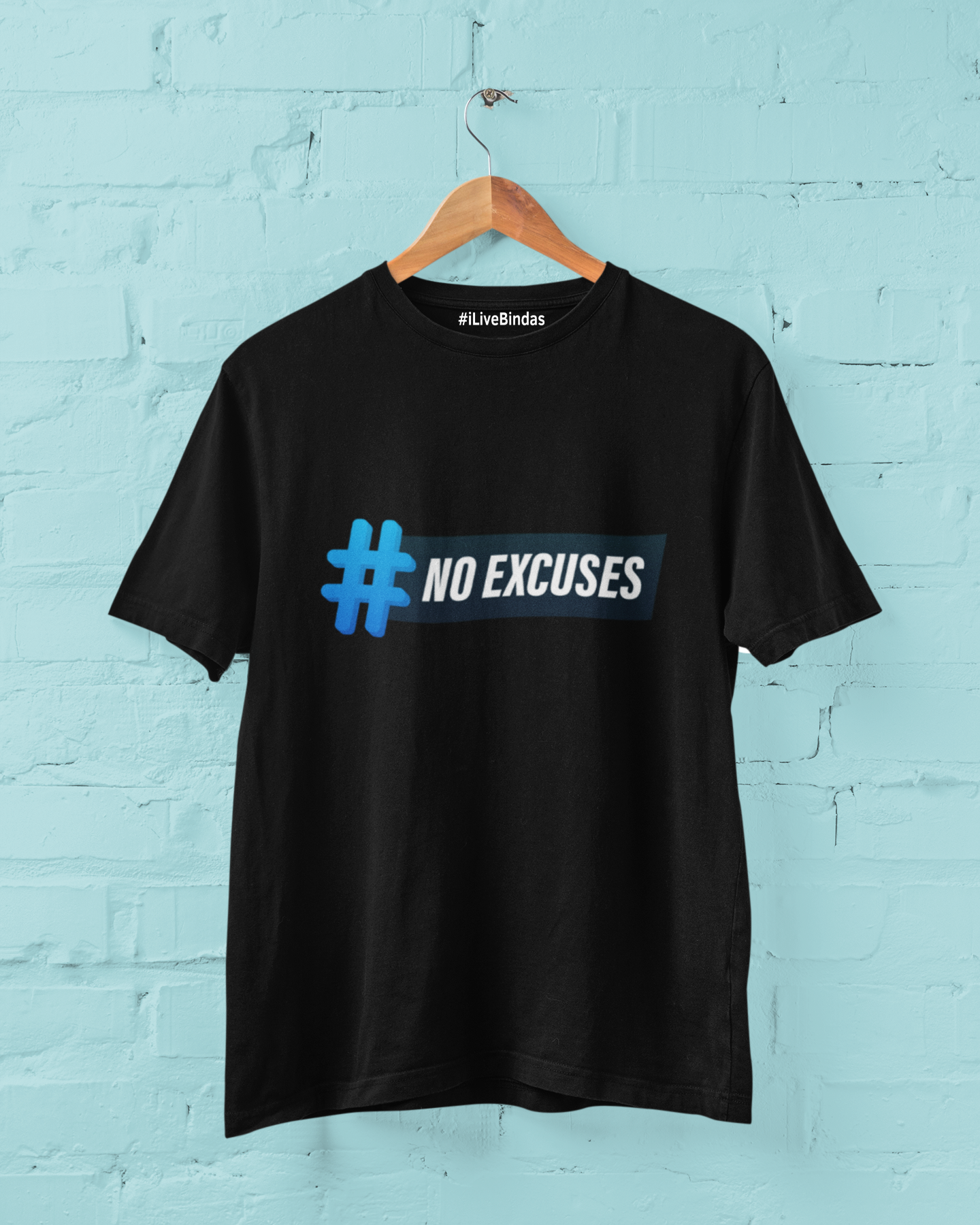 NO EXCUSES 100 % COTTON T-SHIRT