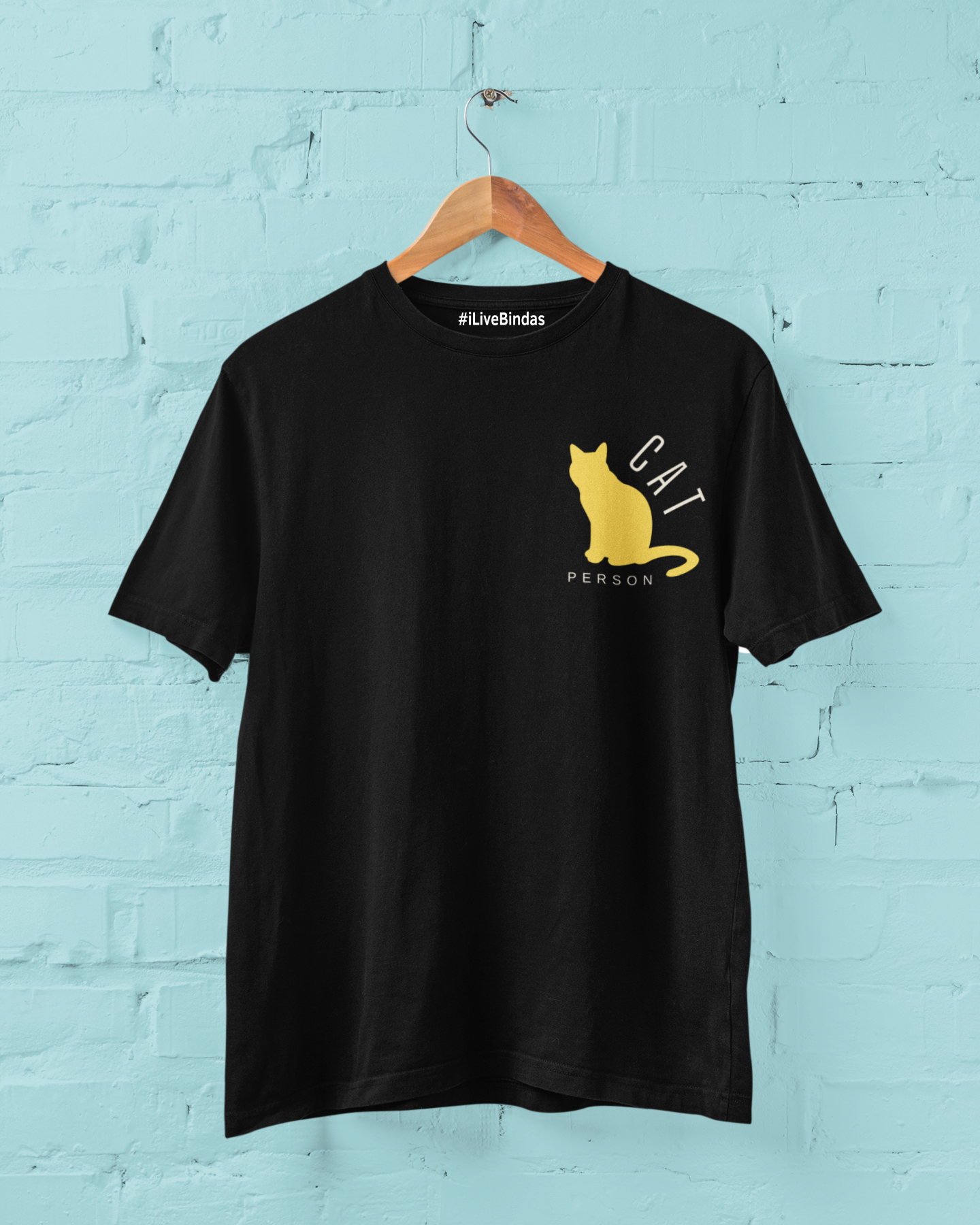 CAT PERSON 100 % COTTON T-SHIRT